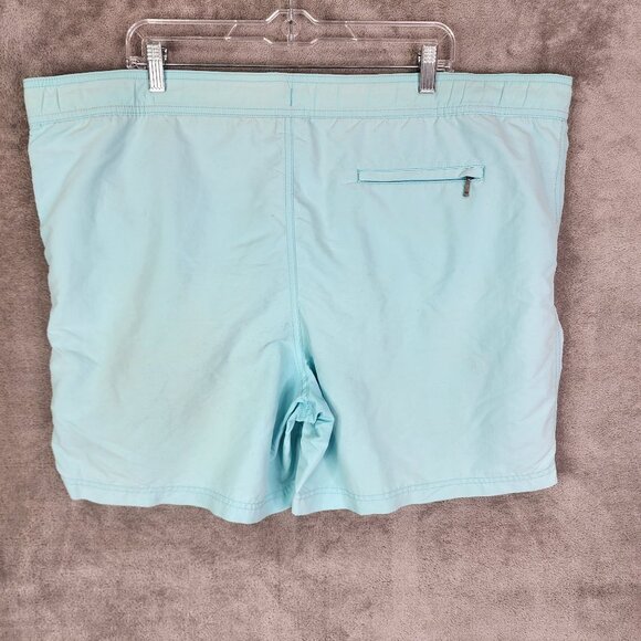 Mens Caribbean Swimwear Blue Swim Trunks Shorts Drawstring Waist Mesh Lining XL - Picture 7 of 13